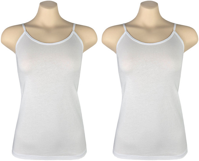 올리비아바비 국내산 베이직 면스판 끈나시 2p