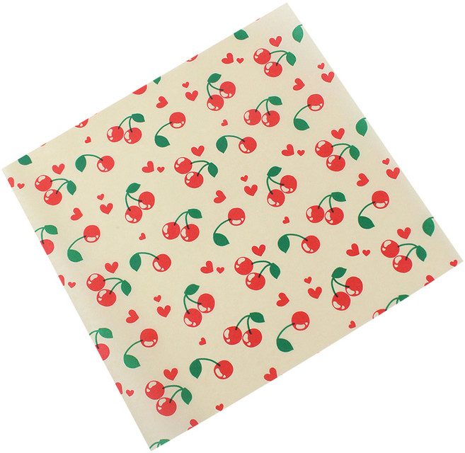 아이엔피 미니 코팅 디자인 깔지 체리 17.5 x 16.5 cm, 1개입, 100개