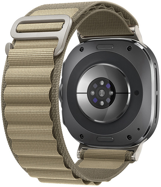 캘릭스 알파인 루프 스트랩 밴드 47mm, 올리브(밴드) + 실버(커넥터), 1개