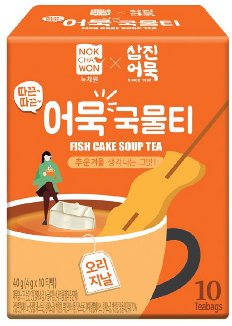 녹차원 따끈따끈 어묵국물티 오리지널맛, 4g, 10개입, 1개