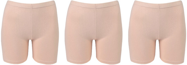 올리비아바비 국내산 베이직 면스판 3부 속바지 3p