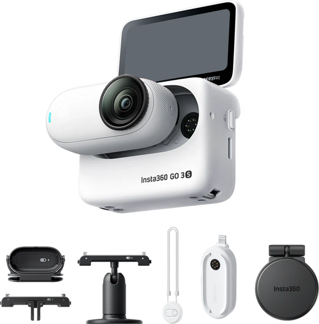 인스타360 GO 3S 크리에이터 번들 액션캠 128GB, 화이트