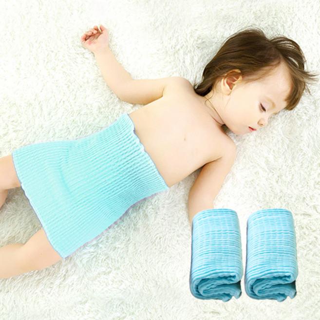 조이멀티 아동용 포근 코튼 주름 밴딩 배 가리개 ONE SIZE 2p