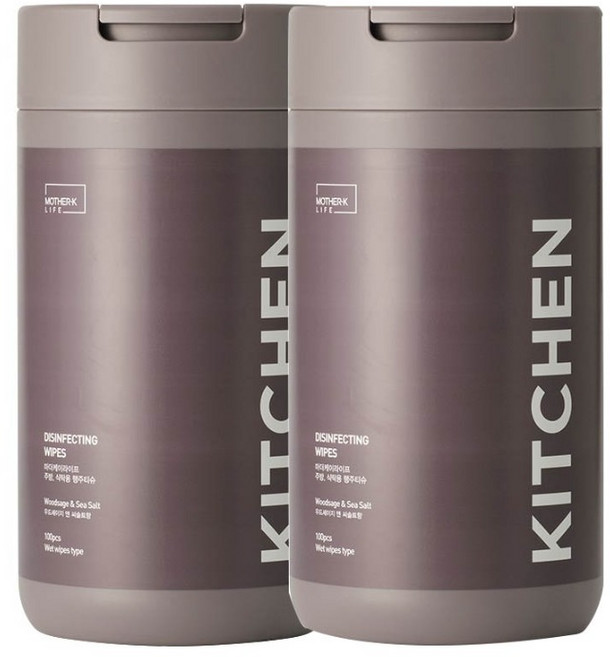 마더케이라이프 주방 식탁 행주티슈 100p, 2개