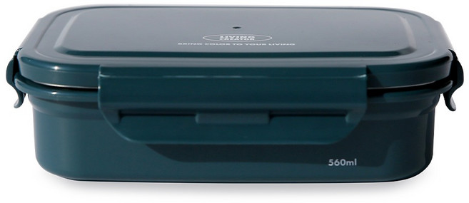 리빙크리에이터 칸막이 지켜텐 스텐 도시락 560ml, 인디고, 1개