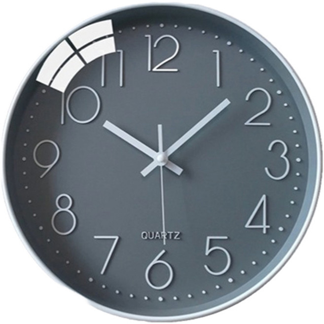 그래다다 타임아트 북유럽 감성 무소음 무브먼트 벽시계 25cm, 딥오션