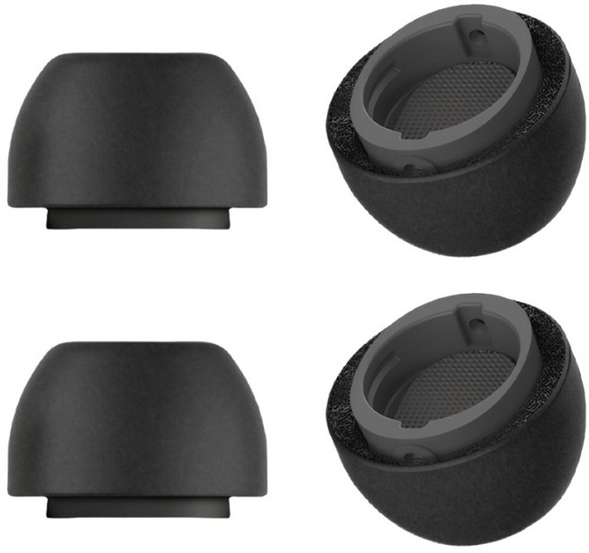 오디오에스프레소 카페라떼 갤럭시 버즈3 프로 폼팁, 블랙 S, 4개