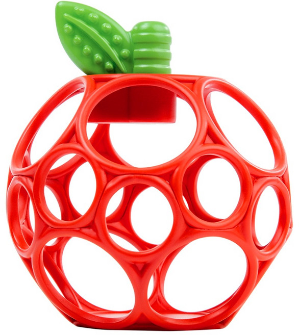 오볼 유아용 애플 치발기 촉감발달완구, 오볼애플, 1개