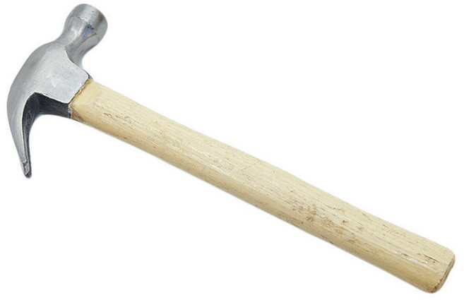 글로벌 우드 핸들 망치 0.25kg, 1개