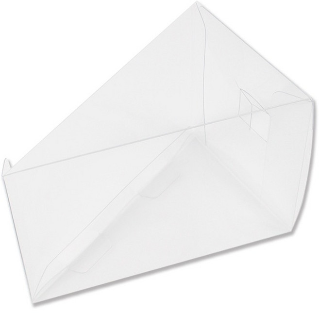 아이엔피 삼각 조각 케이크 PET 상자 3호 14.5 x 9 x 10.5 cm, 투명, 10개