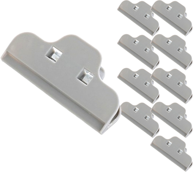 하이엉클 주방 다용도 봉지집게, 그레이, 10개