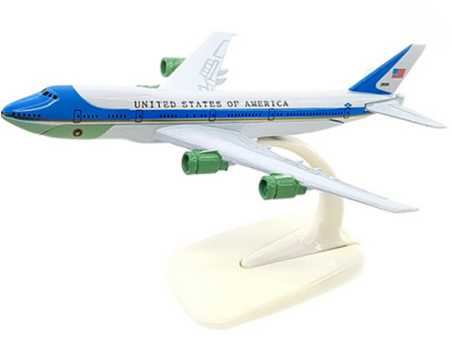 1：400 B747-200 空軍一號 飛機模型 HF115896WH, 白色, 1個