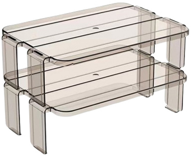 마켓피오 주방 냉장고 PET 레이어드 정리 랙, 타입1, 2개