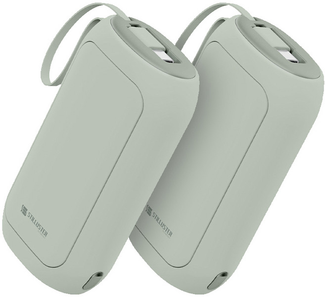 슈틸루스터 손난로 보조배터리 5000mAh 2p, ST-PW100, 올리브