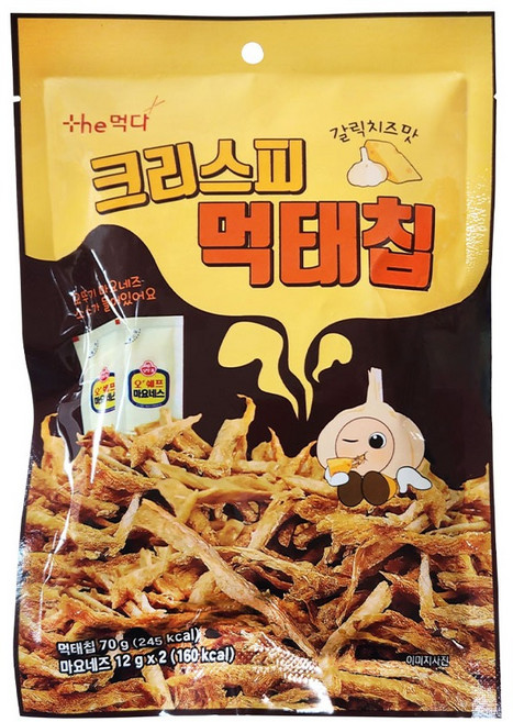더먹다 크리스피 동결건조 먹태칩 갈릭치즈맛, 1개, 94g