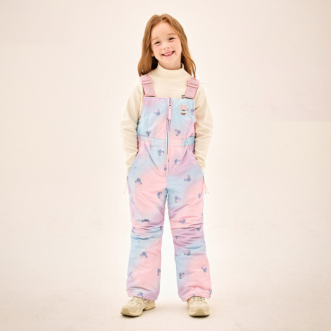 젤리스푼 뉴키즈온 디즈니 여아용 미니 마우스 레인보우 별별 스키복 팬츠