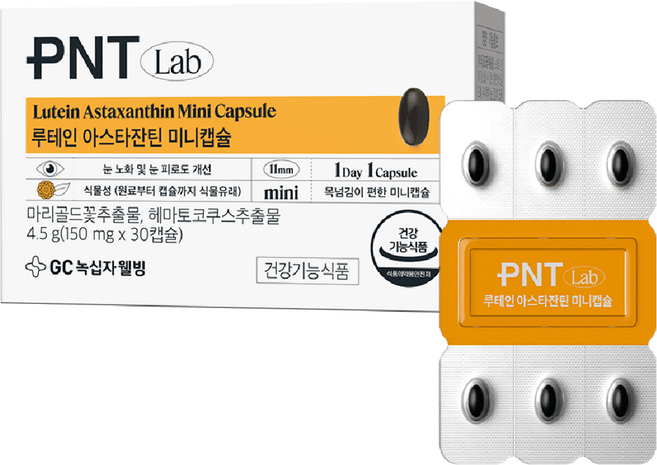 피엔티 GC녹십자웰빙 루테인 아스타잔틴 미니캡슐, 1개, 30정