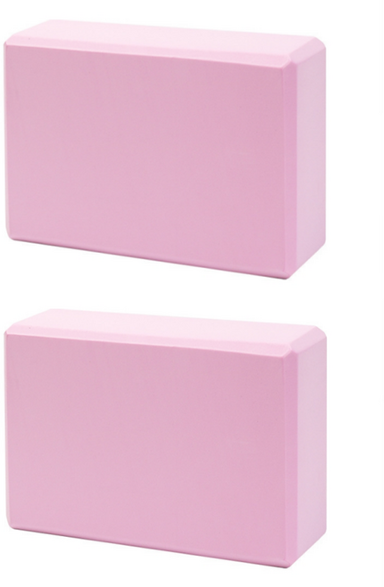 루나핏 EVA 고밀도 요가 블럭, 파스텔 핑크, 2개
