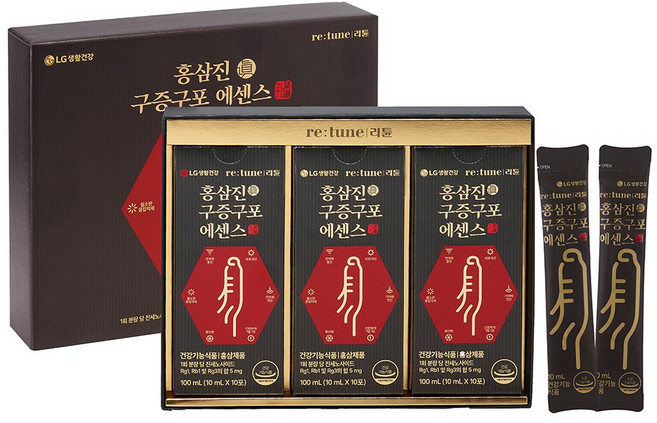 리튠 홍삼진 구증구포 에센스, 100ml, 3개