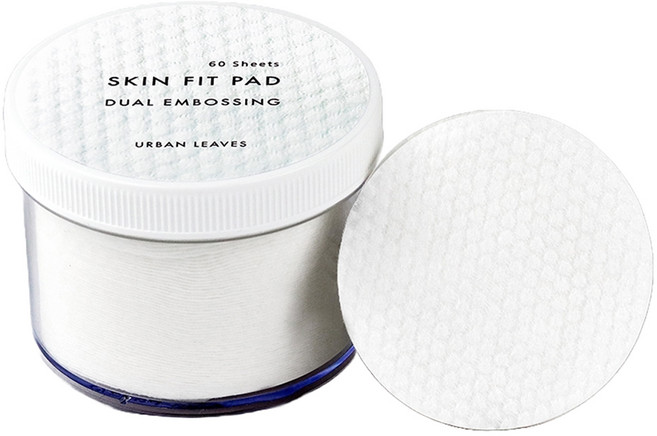 어반리브즈 스킨 핏 패드 듀얼 엠보싱 화장솜, 1개