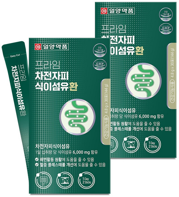 일양약품 프라임 차전자피 식이섬유환 30p, 144g, 2개