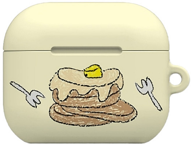 워너프 몬드 에어팟4 하드 케이스, 크레용 푸드크레용, 1개