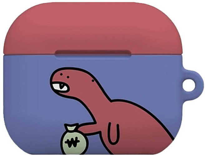 워너프 몬드 에어팟4 하드 케이스, 공룡라이프 은행공룡, 1개