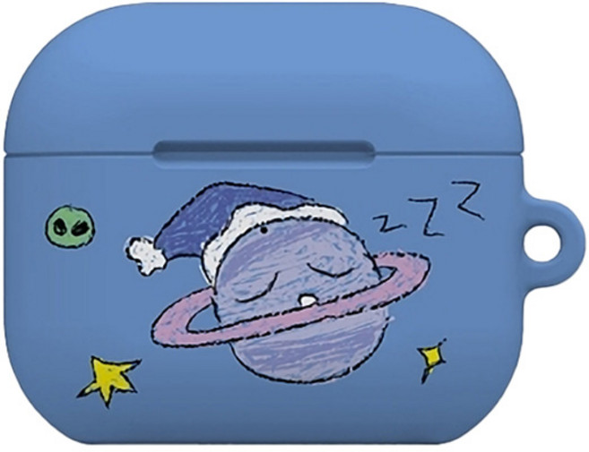 워너프 몬드 에어팟4 하드 케이스, 크레용 갤럭시크레용, 1개