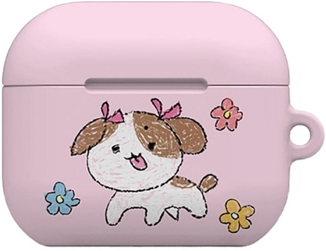 워너프 몬드 에어팟4 하드 케이스, 크레용 애니멀크레용, 1개