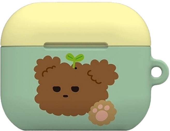 워너프 몬드 에어팟4 하드 케이스, 베어프렌즈 업셋베어, 1개