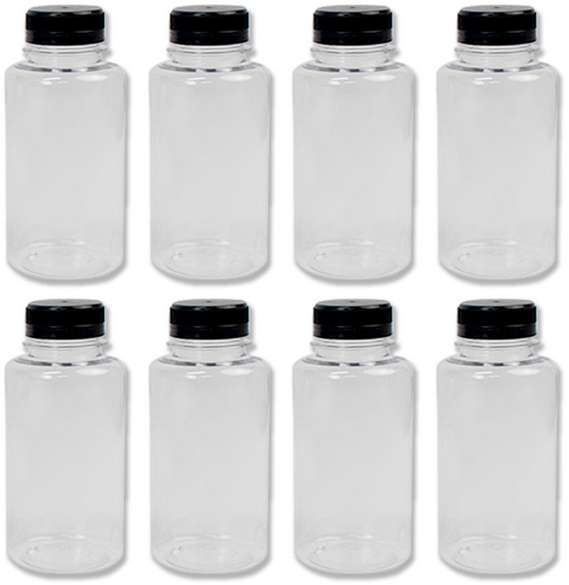 아이엔피 35파이 원형 쥬스병 12.5 x 5.8 cm, 250ml, 8개