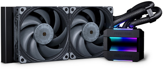 판텍스 CPU 쿨러, GLACIER ONE 240 T30 GEN 2, 1개, 블랙