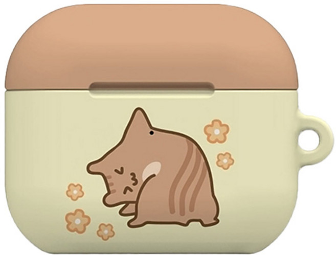 워너프 몬드 에어팟4 하드 케이스, 햄스터 까꿍햄, 1개