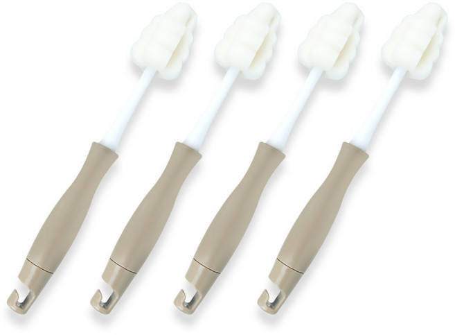 그로미미 유아용 올인원 젖병 앤 젖꼭지 솔, 1개, 모카