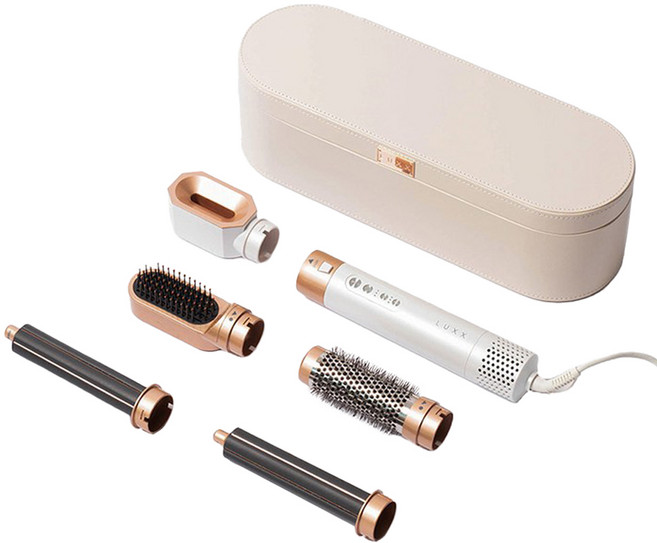 LUXX 에어프로2 스타일러 헤어 드라이기 5in1 풀세트 Luxx Air Pro 2 1200W, 화이트