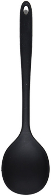 이지실리 실리콘 멀티요리 왕스푼, 블랙, 1개