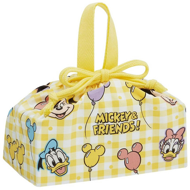 스케이터 런치 파우치 KB7, 1개, 미키패밀리 옐로