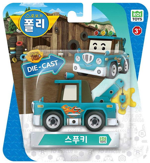 로보카폴리 다이캐스트 완구 스푸키, 혼합색상, 1개