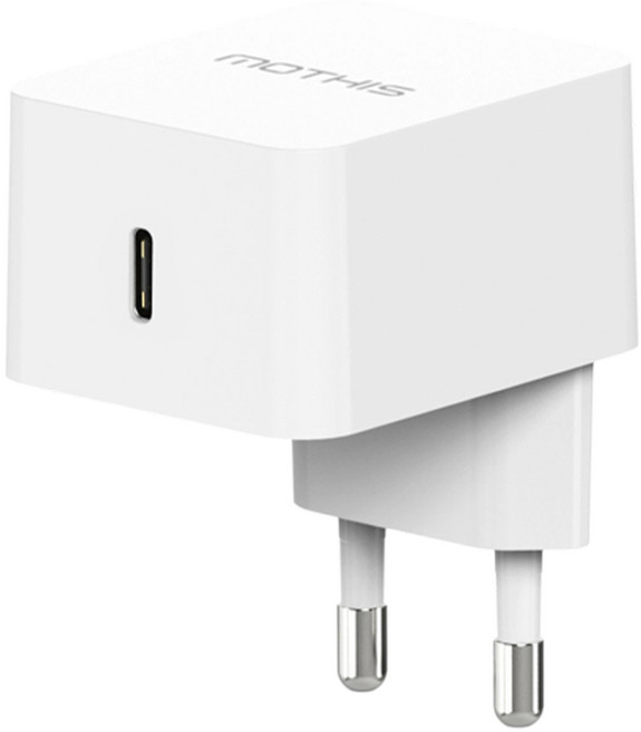 모디스 25W PD PPS 스퀘어 1포트 초고속 충전기, 화이트, 1개