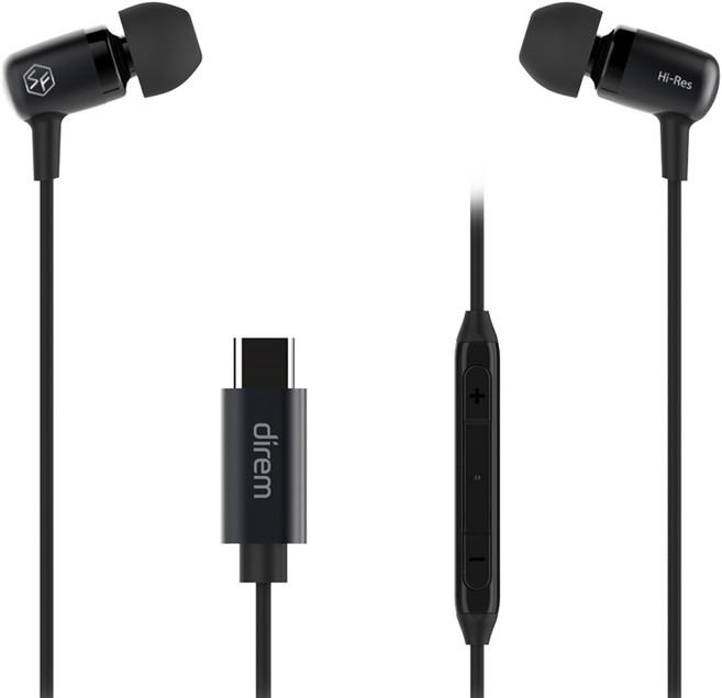 소니캐스트 디렘 C타입 유선 이어폰 direm E3-C 제트블랙