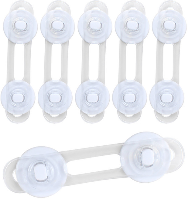 열림방지 안심 잠금장치, 화이트, 6개