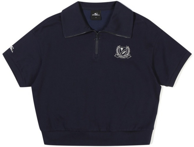 오닐 여성용 빅토리 카라 반팔 맨투맨 OWFTN6058