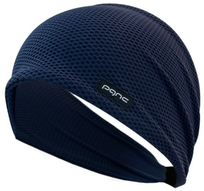 패기앤코 스포츠 기능성 메쉬 러닝 와이드 헤어밴드, 106 네이비, 1개