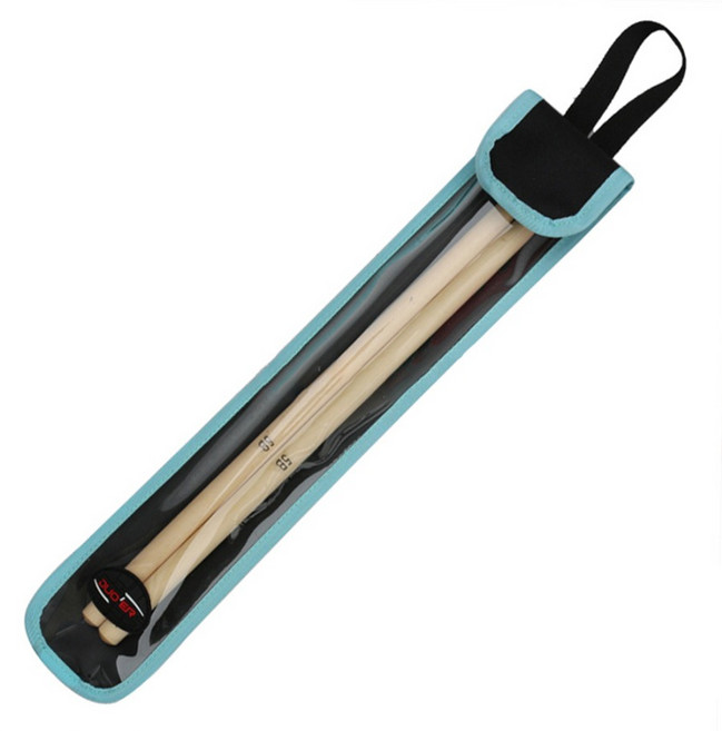 탑피아 깔끔한 드럼스틱 가방 블루 반투명, 1개