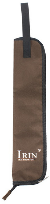 탑피아 심플한 드럼스틱 파우치 가방 브라운, 1개