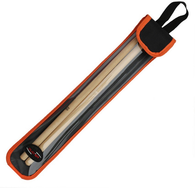 탑피아 깔끔한 드럼스틱 가방 오렌지 반투명, 1개