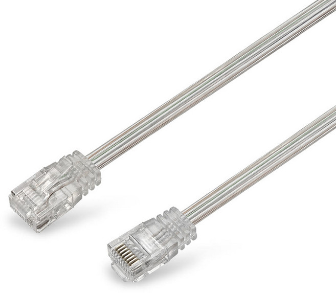 랜스타 CAT.6 UTP 평면 랜케이블 연선 32AWG LS-FT6U, 15m, 1개, 투명