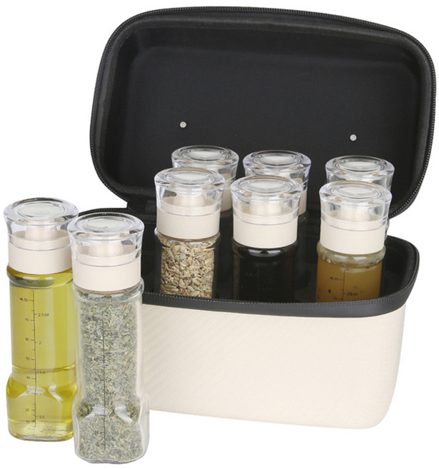 키텐실 캠핑 휴대용 양념통세트 베이지, 1세트, 베이지세트