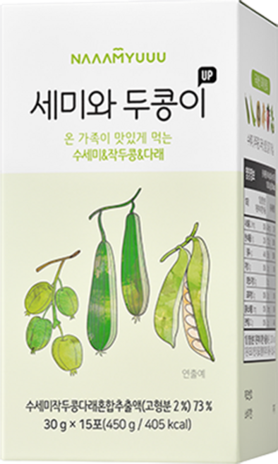 남유네 세미와 두콩이 업 액상차 15p, 450g, 1개