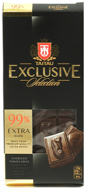 타이타우 익스클루시브 99% 다크초콜릿, 90g, 1개
